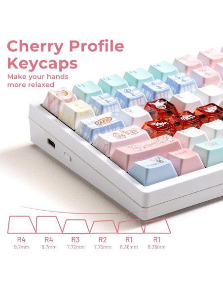 Juego de Teclas PBT Circus Club 75% 157 Teclas Cherry