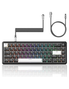 Teclado Gaming ATTACK SHARK X65 HE RGB 60% PBT Negro