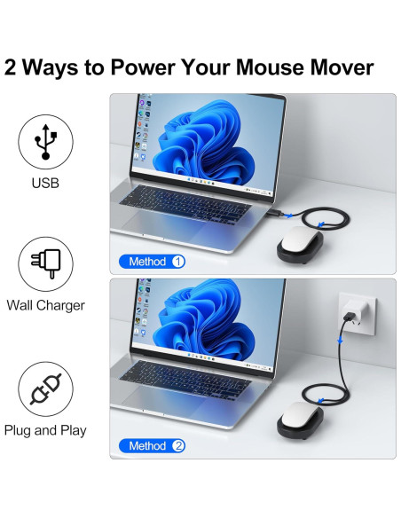 Mouse Jiggler Indetectable VoroDcip con Temporizador 158g