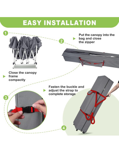 Bolsa de Dosel con Ruedas Cuddly Nest 10x10 pies (3.05m)