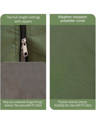 Carpa Plegable Gazebo Outsunny Hexagonal 3.66m Verde