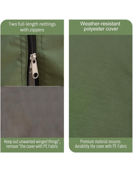 Carpa Plegable Gazebo Outsunny Hexagonal 3.66m Verde