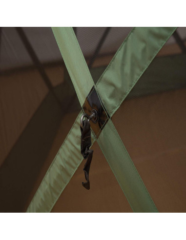 Carpa Plegable Gazebo Outsunny Hexagonal 3.66m Verde