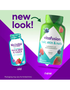 Vitafusion Vitaminas Gummy para Cabello, Piel y Uñas 135ct 2