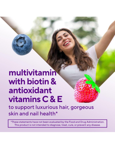Vitafusion Vitaminas Gummy para Cabello, Piel y Uñas 135ct