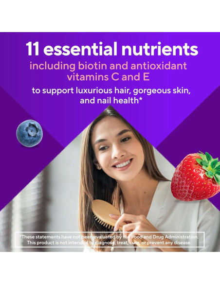 Vitafusion Vitaminas Gummy para Cabello, Piel y Uñas 135ct