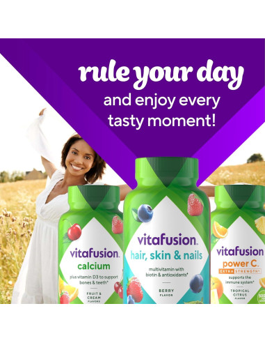 Vitafusion Vitaminas Gummy para Cabello, Piel y Uñas 135ct