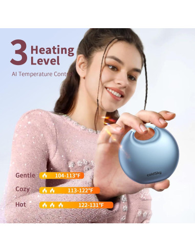 Calentador de Manos Eléctrico coldSky YL129 4000mAh Azul
