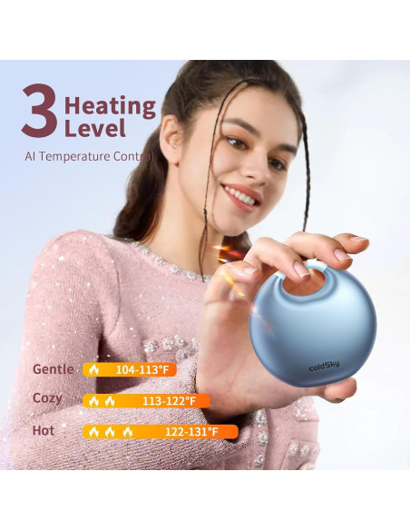Calentador de Manos Eléctrico coldSky YL129 4000mAh Azul