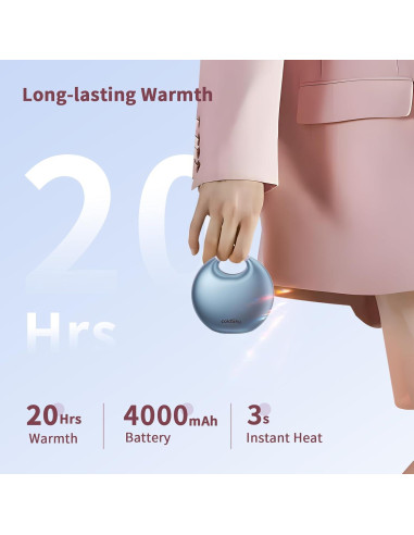 Calentador de Manos Eléctrico coldSky YL129 4000mAh Azul