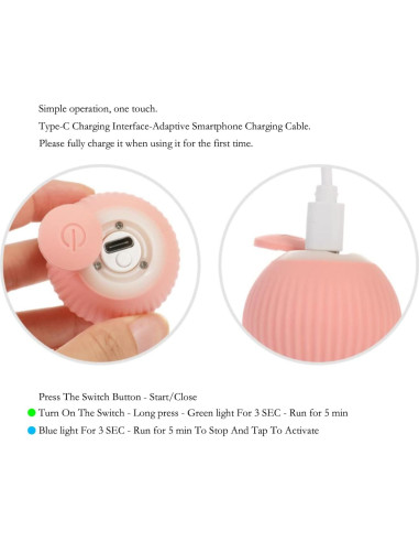 Bola Interactiva para Gatos Found Notice - Recargable y Segura