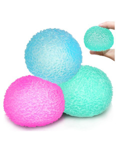 3 Pelotas Antiestrés Grandes XPQKDC - Juguetes Sensitivos 6 cm