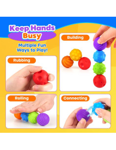 Bolas Magnéticas Antiestrés LESONG 8.4 cm - Juguetes Sensoriales 2