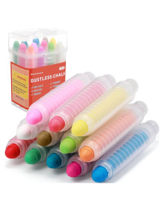 Tiza Sin Polvo Zhenbuco - 12 Colores Lavables para Niños