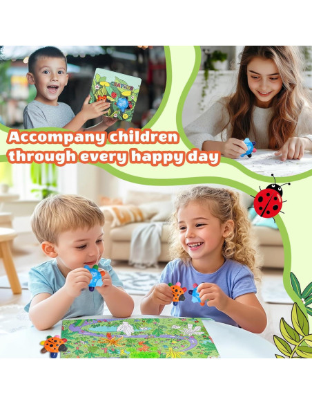 Crayones Beetle HengNexus para Niños 1-3 Años, Set 2 Piezas