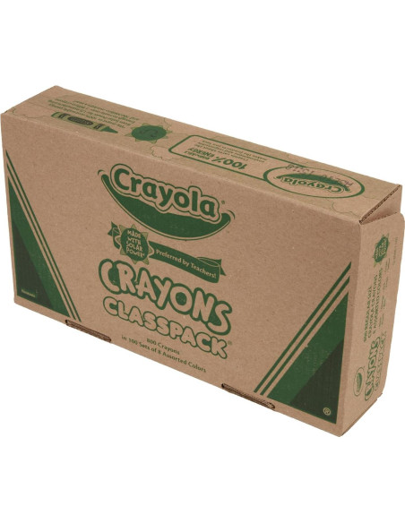 Caja de 800 Crayones Crayola Classpack 8 colores - No tóxicos