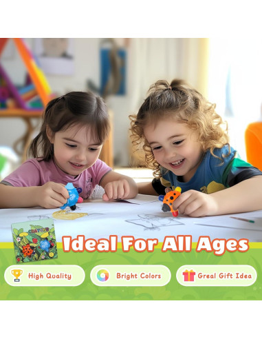 Crayones Beetle HengNexus para Niños 1-3 Años, Set 2 Piezas