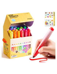 Marcadores Lavables Aromatizados Jar Melo 24 Colores para Niños