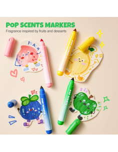 Marcadores Lavables Aromatizados Jar Melo 24 Colores para Niños 2