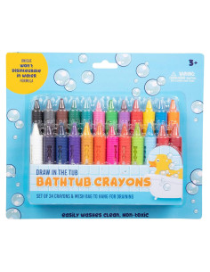 Set de Crayones para Baño SCS Direct - 24 Colores Lavables