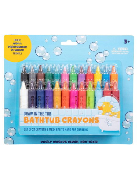 Set de Crayones para Baño SCS Direct - 24 Colores Lavables Set de Crayones para Baño SCS Direct - 24 Colores Lavables