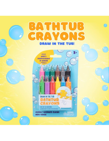 Set de Crayones para Baño SCS Direct - 24 Colores Lavables