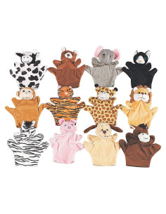 Títeres de Mano de Animales Fun Express - Juego de 12