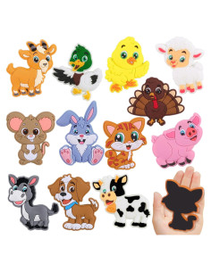 Imanes de Refrigerador para Niños YUJUN 12PCS Animales Granja