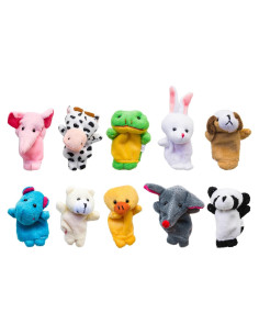 Muñecos de Dedo de Animales Super Z Outlet - Set de 10 Peluche