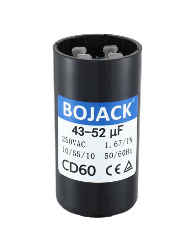 Capacitor de Arranque BOJACK CD60 43-52uF 250V Redondo