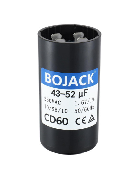 Capacitor de Arranque BOJACK CD60 43-52uF 250V Redondo