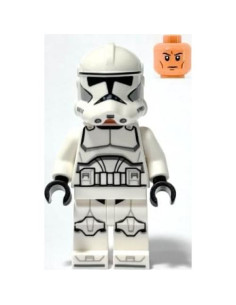 LEGO Star Wars Minifigura Clone Trooper Fase 2 con Blaster 2