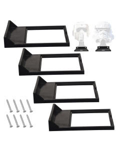 Estante de Exhibición de Casco Montado en Pared Fennoral 4 Pack