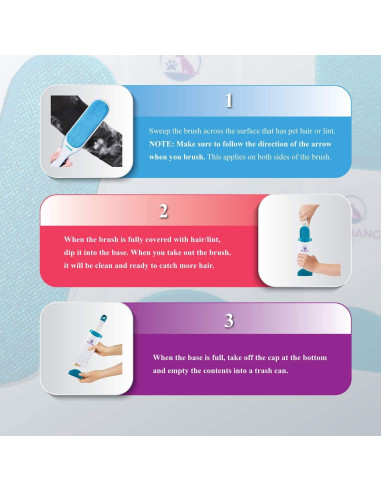 Cepillo Quitapelos Big Bang Paws con Base Autolimpieza