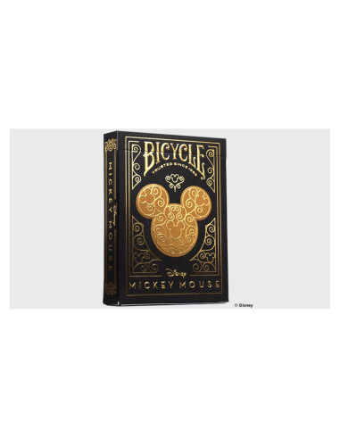 Mazo de Cartas Disney Mickey Mouse - Dorado y Negro - 99.58g