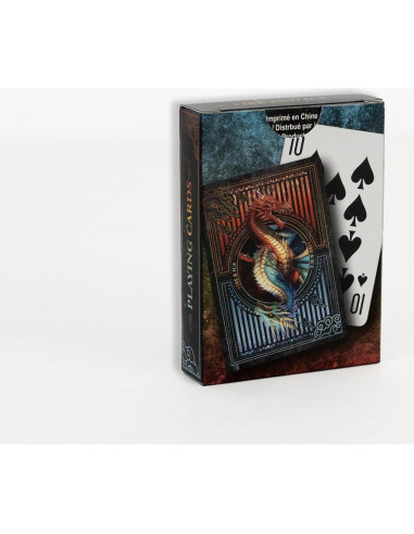 Baraja de Cartas Temática Dragón Fuego y Hielo Springbok