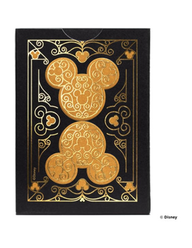 Mazo de Cartas Disney Mickey Mouse - Dorado y Negro - 99.58g