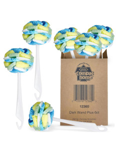 Esponja de Limpieza Multicolor Compac Home Dish Wand Plus 6 Unidades