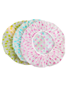 Gorros de Ducha Reutilizables TCOTBE 6 Piezas EVA Impermeables