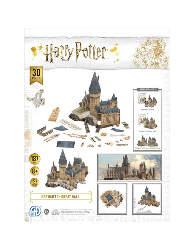 Rompecabezas 3D Gran Comedor Harry Potter 185 Piezas 4D Cityscape