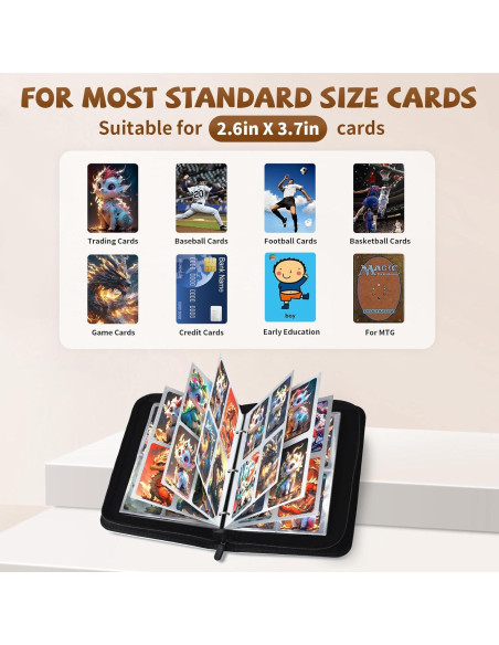 Carpeta Tenmorn para Cartas TCG 400 Bolsillos Negra Carpeta Tenmorn para Cartas TCG 400 Bolsillos Negra