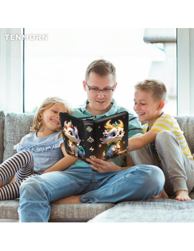 Carpeta Tenmorn para Cartas TCG 400 Bolsillos Negra