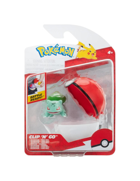 PKW Clip 'N' Go Bulbasaur con Poké Ball - Jazwares