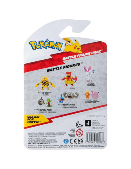 Figura de Batalla Pokémon 2 PK Bulbasaur y Pikachu - JAZWARES Figura de Batalla Pokémon 2 PK Bulbasaur y Pikachu - JAZWARES