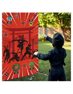 Juego de Lanzamiento Ninja TEASIK con 12 Estrellas de Espuma