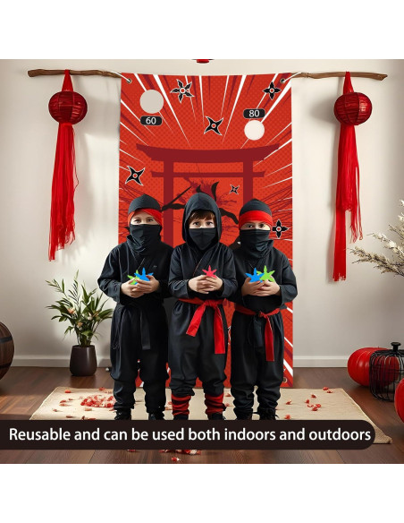 Juego de Lanzamiento Ninja TEASIK con 12 Estrellas de Espuma