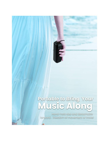 Altavoz Bluetooth LENRUE A52 Portátil 12H Sonido Claro