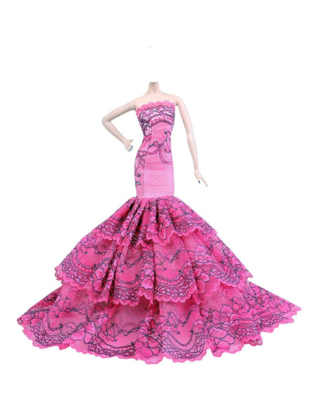 Conjunto de 3 Vestidos Vintage para Muñeca 29cm Lance Home Conjunto de 3 Vestidos Vintage para Muñeca 29cm Lance Home