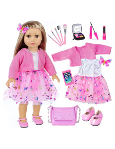 Conjunto de Accesorios de Maquillaje para Muñeca 18" DONTNO