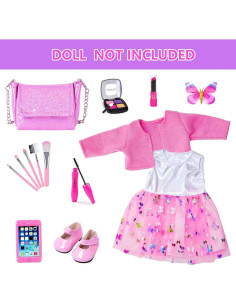 Conjunto de Accesorios de Maquillaje para Muñeca 18" DONTNO 2
